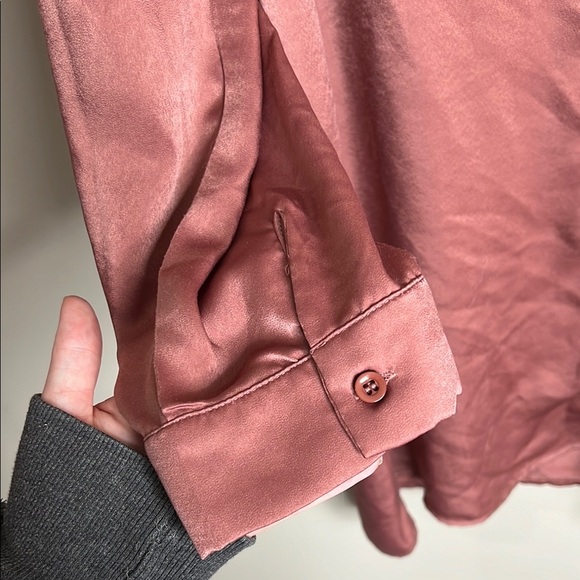 Blue Blush Button-Up Dress Women Size Large - Picture 2 of 6